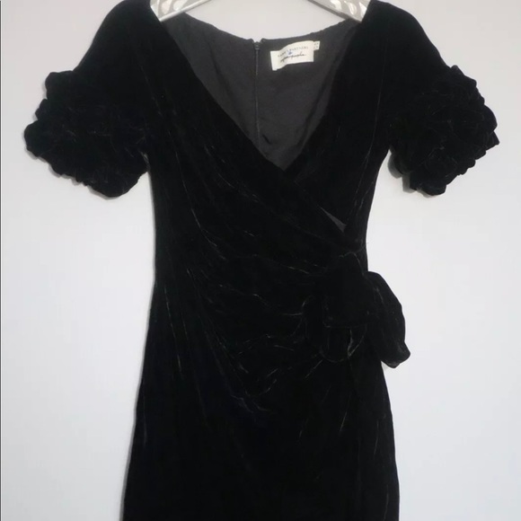 FP Caroline Velvet Wrap Dress By Fame and Partners - Picture 8 of 8